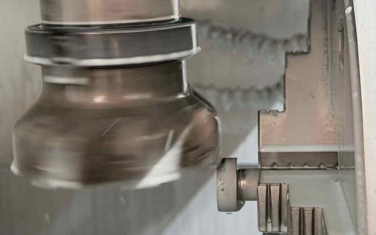 CNC milling a hexagon bolt head